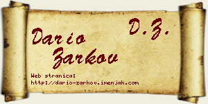 Dario Žarkov vizit kartica